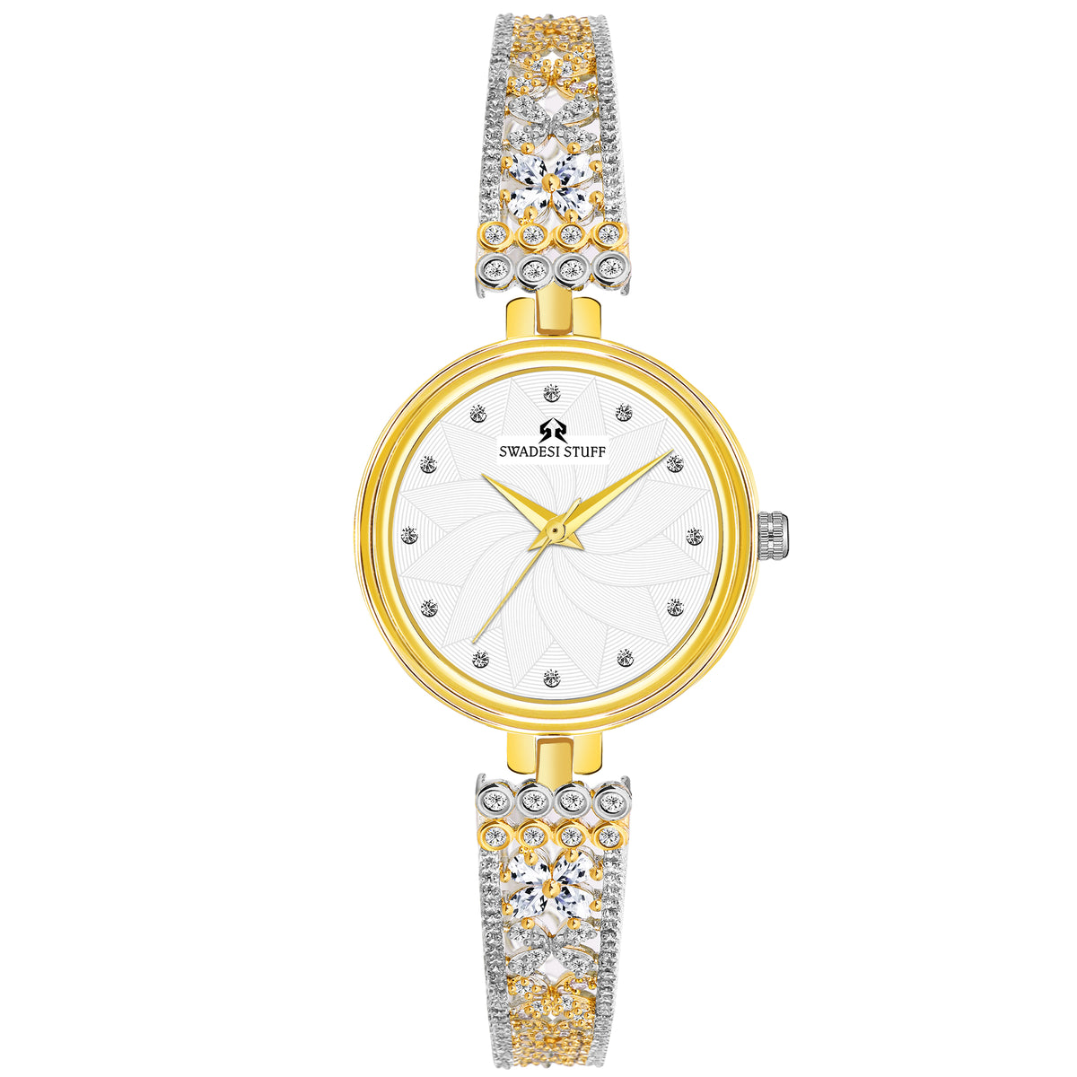 Diadem - Gold - Premium & Luxurious Metal Watch For Women