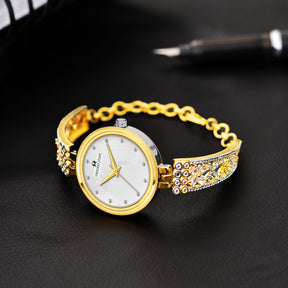 Diadem - Gold - Premium & Luxurious Metal Watch For Women