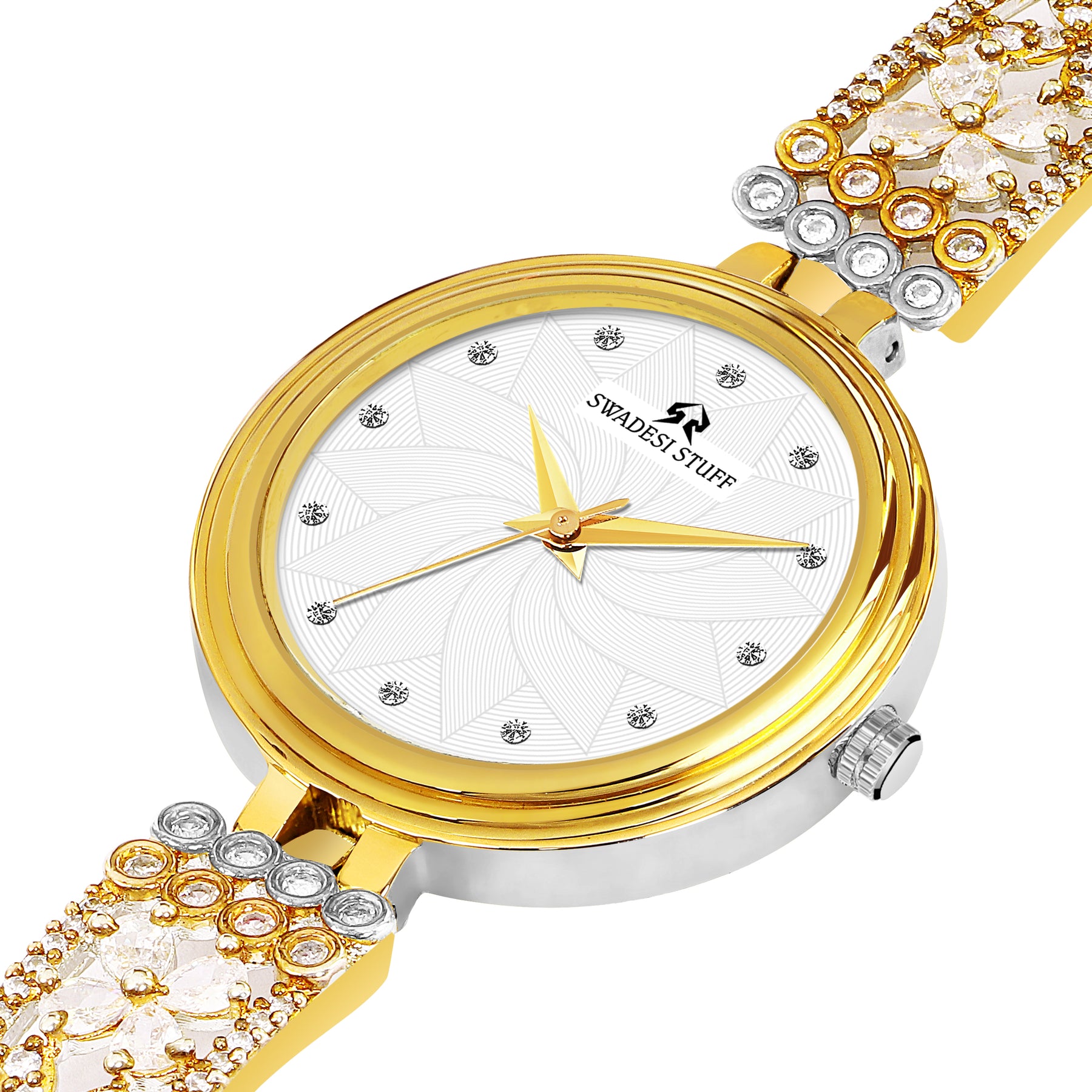 Diadem - Gold - Premium & Luxurious Metal Watch For Women