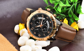 Crescent - Brown - Premium & Luxurious Watch For Men
