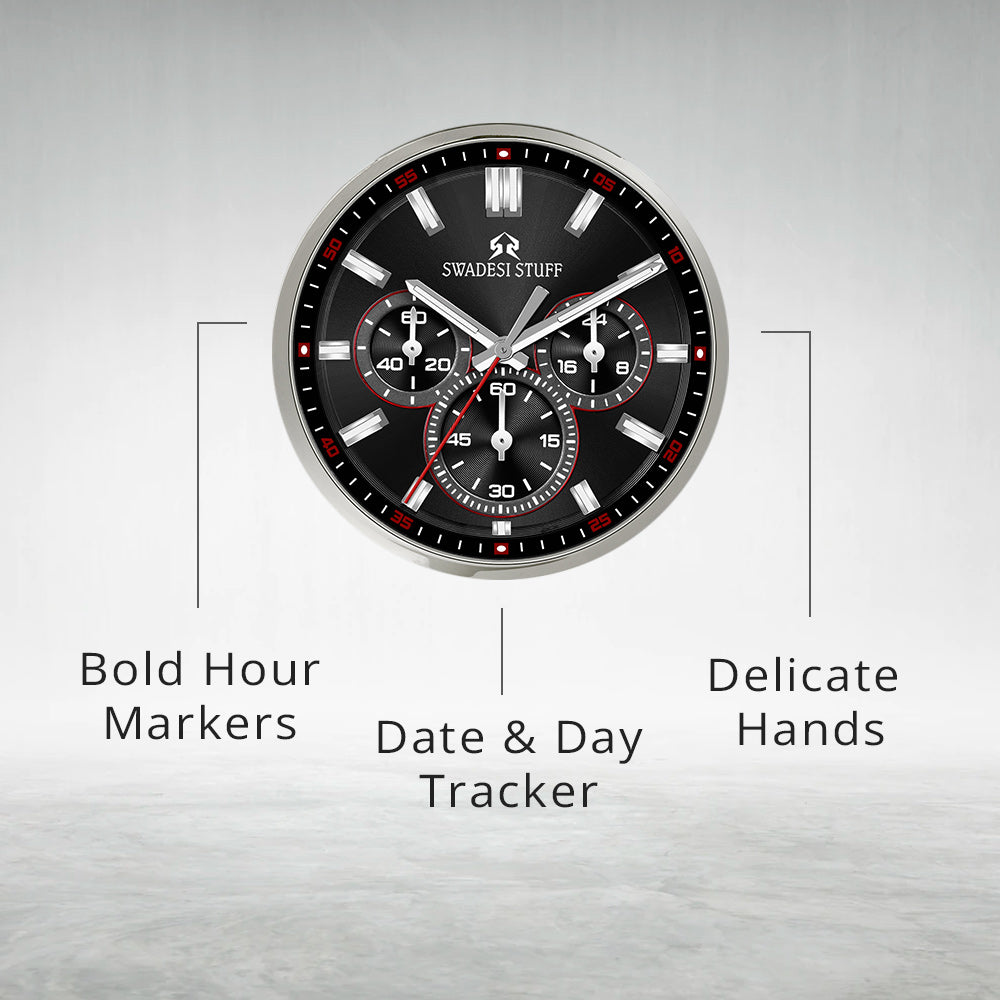 Aerodyne - Black - Premium Titanium Metal Watch For Men