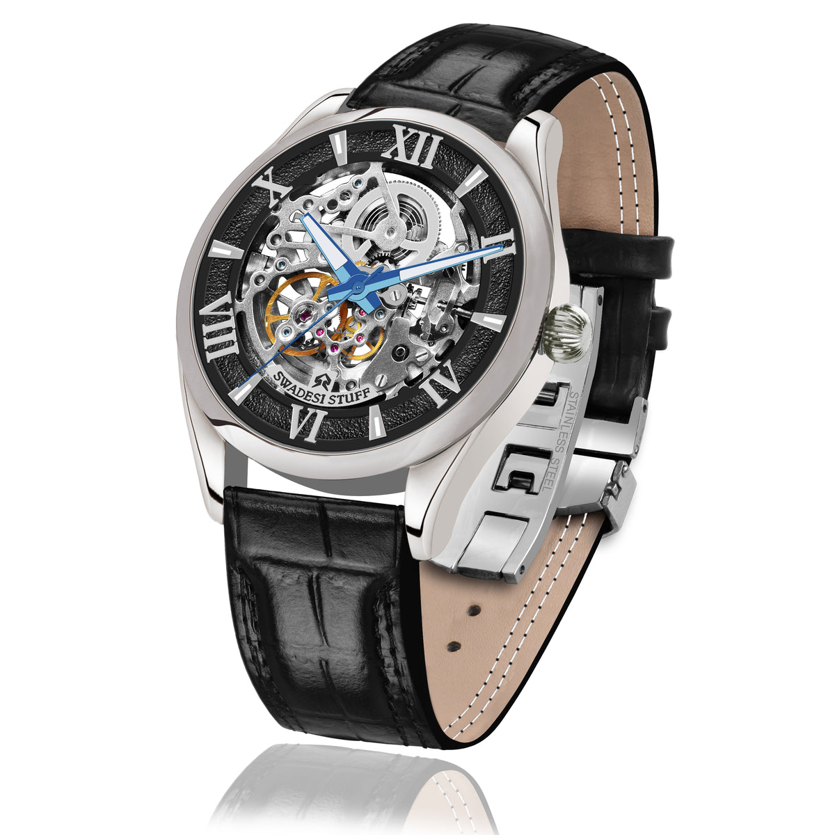 Glitterati - Black - Premium Automatic Watch For Men