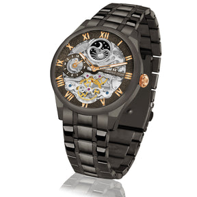Aristocracy - Gun Metal - Premium Automatic Watch For Men