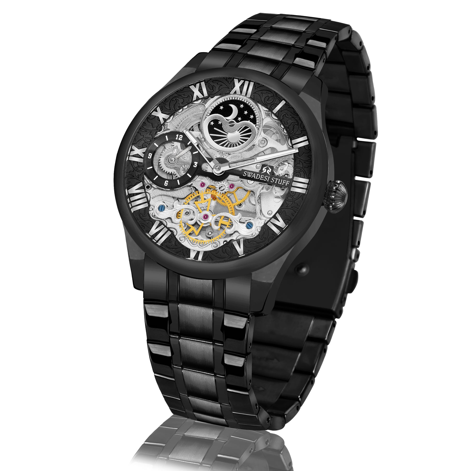 Aristocracy - Black - Premium Automatic Watch For Men