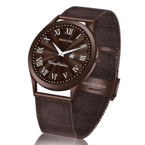 Phenomenon - Dark Brown - Premium Leather Watch For Men