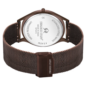 Phenomenon - Dark Brown - Premium Leather Watch For Men