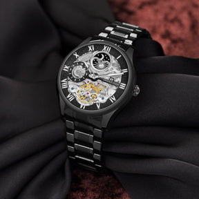 Aristocracy - Black - Premium Automatic Watch For Men
