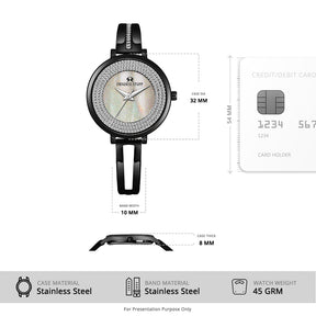 Charm - Black - Premium & Luxurious Watch For Women