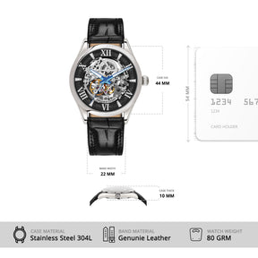 Glitterati - Black - Premium Automatic Watch For Men