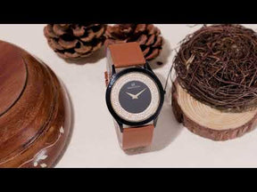 Crystalline Charm - Brown - Premium & Luxurious Watch For Men
